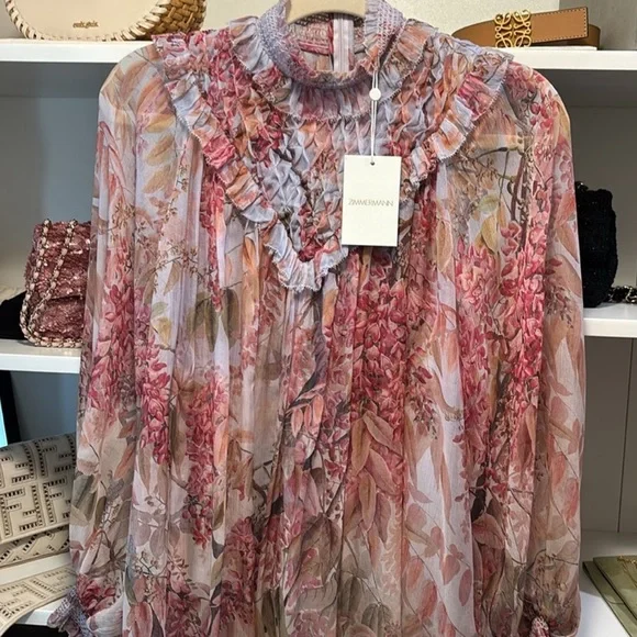 ZIMMERMANN Botanica Smocked Yoke Blouse - Picture 7 of 15